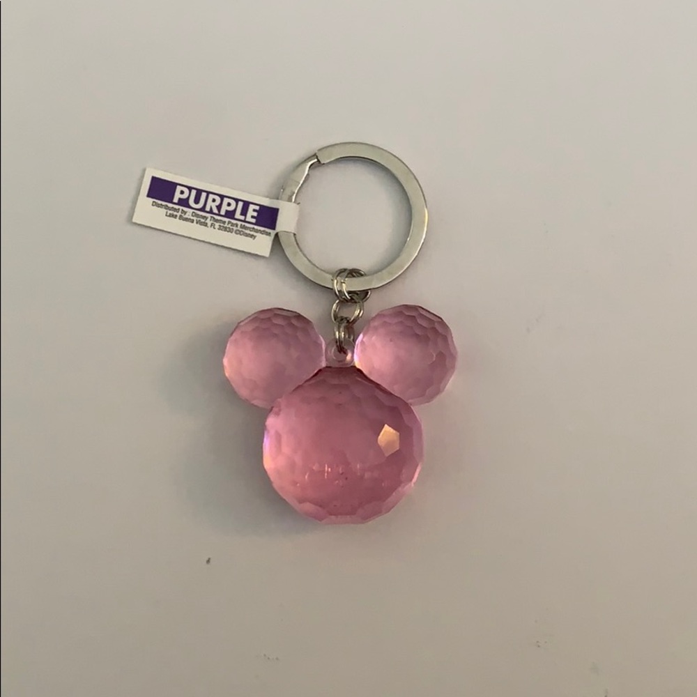Mickey Mouse Ears Pink Keychain - Picture 2 of 4